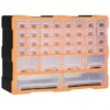 Multi-Schubladen-Organizer 1 | VidaXL : Farbe - Orange Und Schwarz -VidaXL 437226ac c0b7 44e5 84ba 655353f68e96 1