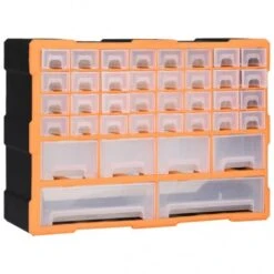Multi-Schubladen-Organizer 6 | VidaXL : Farbe - Orange Und Schwarz, Größe - 18 Schubladen -VidaXL 437226ac c0b7 44e5 84ba 655353f68e96 2