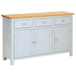 VidaXL Sideboard 90x33,5x83 Cm Massivholz Eiche -VidaXL 45cf6efd 6343 440b b463 dd435967693f