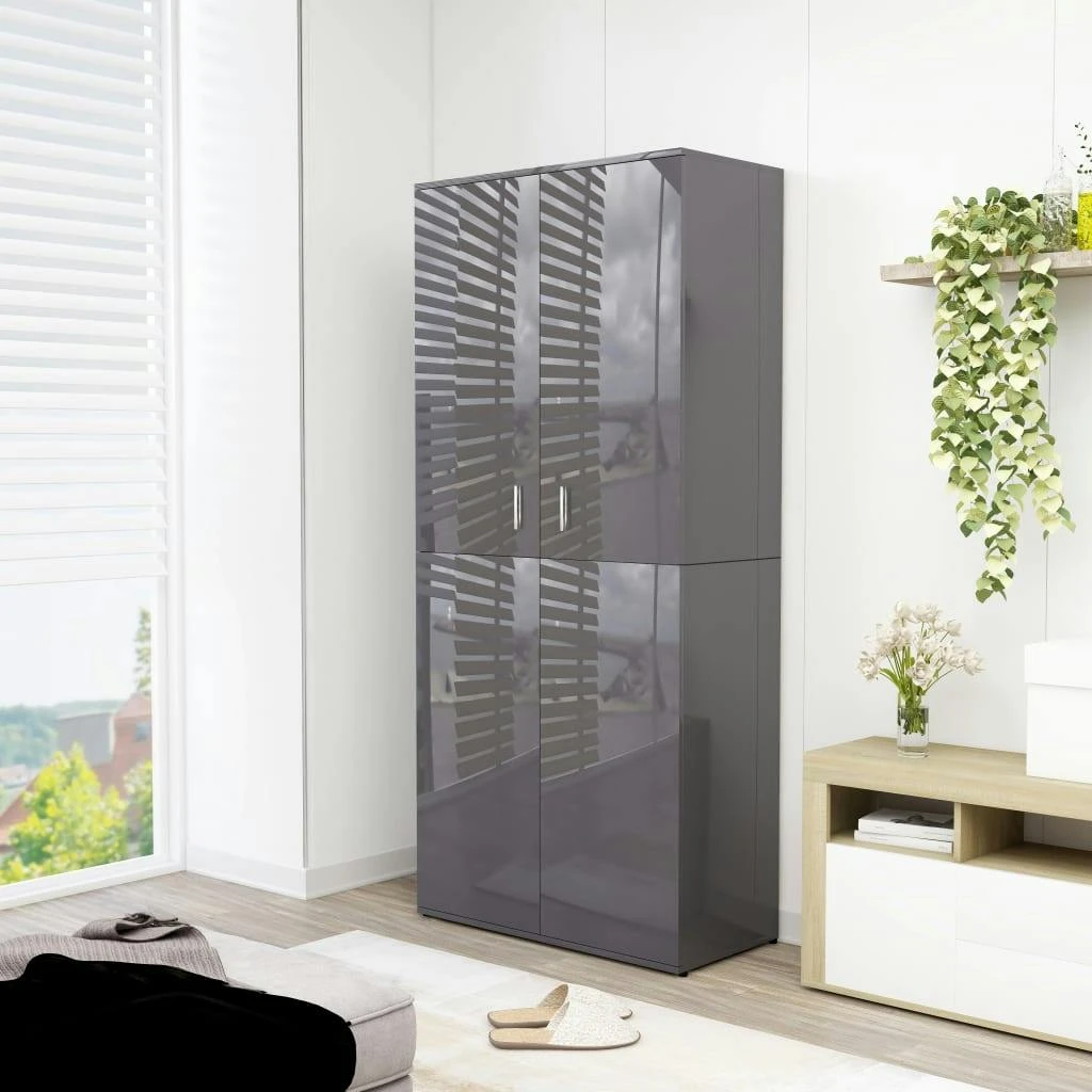 VidaXL Schuhschrank Weiß 80×39×178 Cm Spanplatte 7 VidaXL Schuhschrank Weiß 80×39×178 Cm Spanplatte – Bild 5