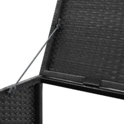 VidaXL Mülltonnenbox Für 3 Tonnen Schwarz 229x78x120 Cm Poly Rattan -VidaXL 4a908046 7023 4cbd b439 96b0a7d61f3d