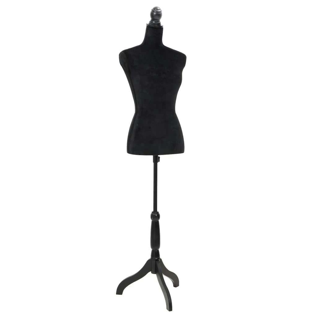 VIDAXL Damenbüste Schneiderpuppe Torso Schwarz Weiß 5 VIDAXL Damenbüste Schneiderpuppe Torso Schwarz Weiß – Bild 3