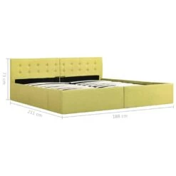VidaXL Stauraumbett Hydraulisch Limonengelb Stoff 180 X 200 Cm -VidaXL 50a658f3 a828 433f 902c 53d6b7eed227