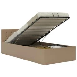 VidaXL Stauraumbett Hydraulisch Cappuccino-Braun Kunstleder 140×200 Cm -VidaXL 52649a2b 72eb 403e 8cbb e8433ee2ebc1