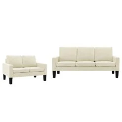 VidaXL 2-tlg. Sofagarnitur Grau Kunstleder -VidaXL 53084891 063a 42fc 86ad 2ccf21756d27 1