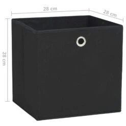 VidaXL Aufbewahrungsboxen 4 Stk. Vliesstoff 28x28x28 Cm Schwarz -VidaXL 5364c425 8102 4085 8fe8 a12e0f156952
