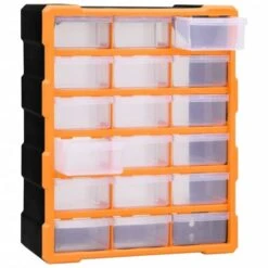 Multi-Schubladen-Organizer 6 | VidaXL : Farbe - Orange Und Schwarz, Größe - 18 Schubladen -VidaXL 54734f2a 9634 4837 8d78 3d3f0d09abd1