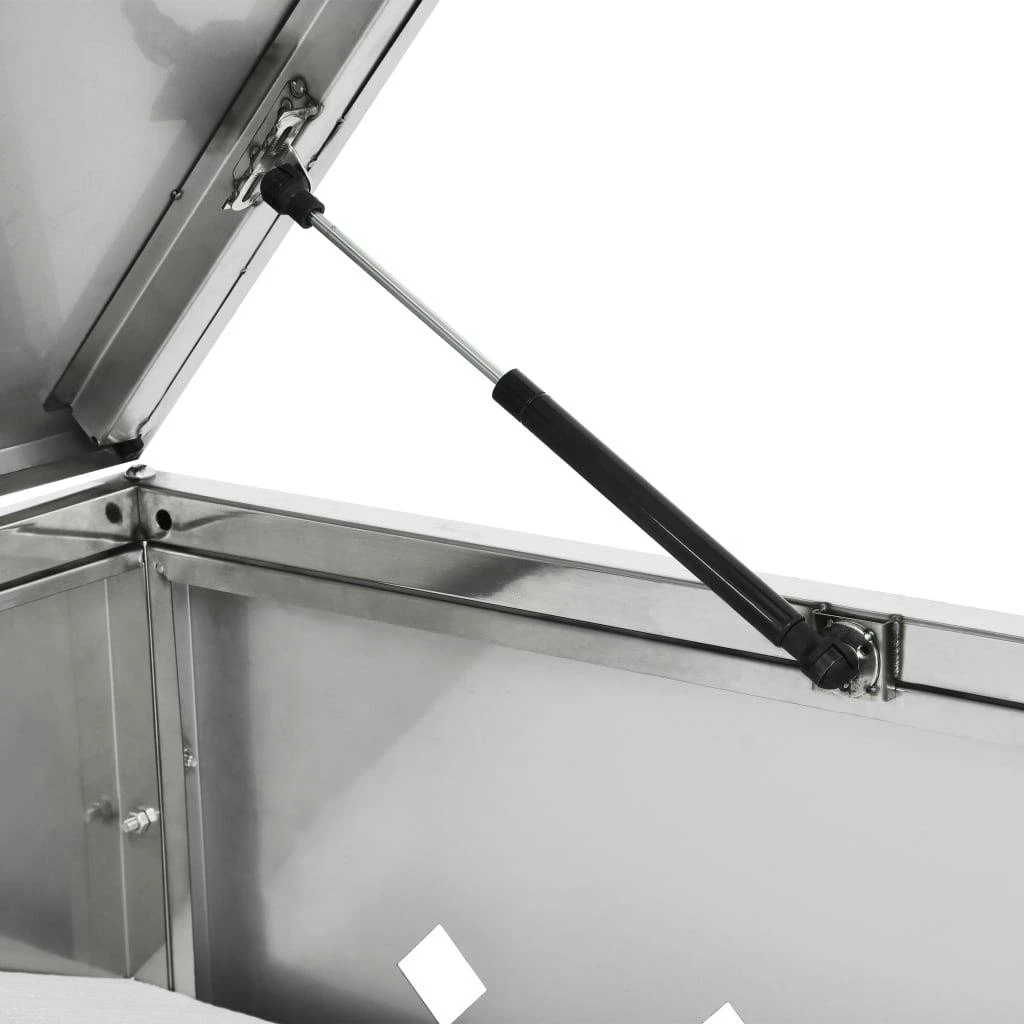 VidaXL Mülltonnenbox Für 3 Tonnen 240 L Edelstahl 9 VidaXL Mülltonnenbox Für 3 Tonnen 240 L Edelstahl – Bild 7