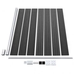 VidaXL Zaunelement Set WPC : Farbe - Grau, Größe - 872 X 146 Cm -VidaXL 58ce175c 4ad8 49e4 869a d2df09657be7