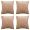 VidaXL Kissenbezüge 4 Stk. Stoff 40x40 Cm Beige -VidaXL 5ddf5be3 76dc 4e4b 8c1b 32dc0ce8592a