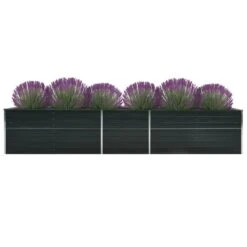 VidaXL Garten-Hochbeet Verzinkter Stahl 400x80x45 Cm Anthrazit -VidaXL 5df9bb7a 3e38 48ca bd80 94bf910c8876