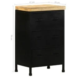 VidaXL Sideboard 47x35x76 Cm Raues Mangoholz -VidaXL 5ecec898 cc6d 42ca 9df7 6723a98fbf56