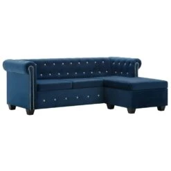 VidaXL Chesterfield Sofa L-förmig Samtbezug 199x142x72 Cm Lila -VidaXL 5f7a0a80 ec07 4d9b a291 ca848eb38a01