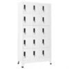 Schließfachschrank Stahl V6 | VidaXL : Farbe - Weiss -VidaXL 5fbd195e f444 4792 b1c4 38428e20e814 2