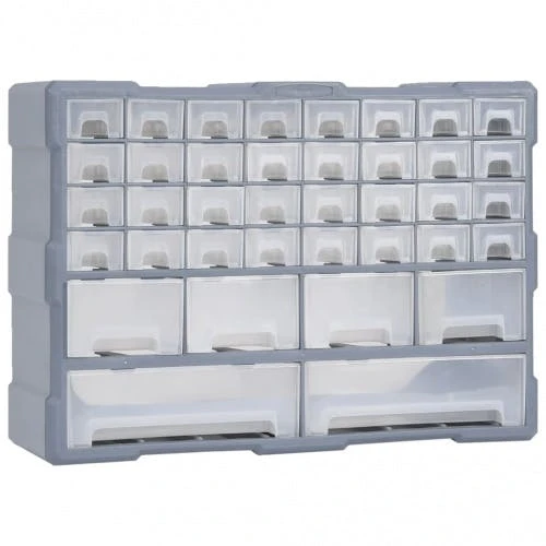 Multi-Schubladen-Organizer 1 | VidaXL : Farbe - Grau 3 Multi-Schubladen-Organizer 1 | VidaXL : Farbe - Grau
