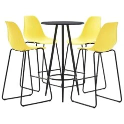 VidaXL 3-tlg. Bar-Set Kunststoff Gelb -VidaXL 624ff09c 94c0 40fa 8f8e b8a04cd11d12