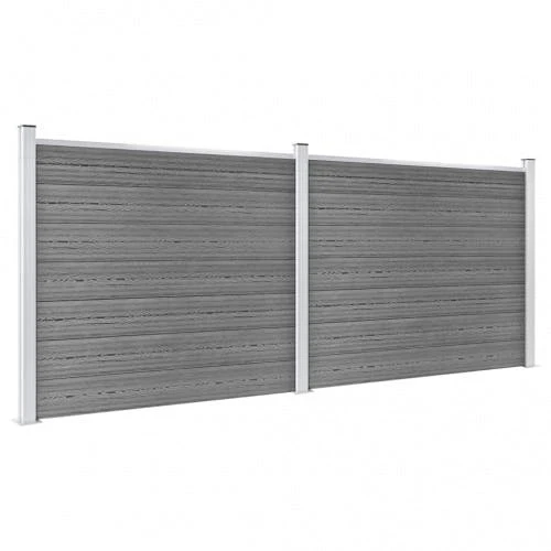 VidaXL Zaunelement Set WPC : Farbe - Schwarz, Größe - 699 X 146 Cm 7 VidaXL Zaunelement Set WPC : Farbe - Schwarz, Größe - 699 X 146 Cm – Bild 5