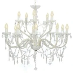 VidaXL Kronleuchter Mit Perlen Schwarz 8 X E14-Fassungen -VidaXL 6466cf07 eacc 4b34 b6ed aaa24a15fe70 2