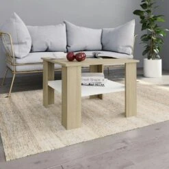 VidaXL Couchtisch Sonoma-Eiche 79,5x79,5x30 Cm Holzwerkstoff -VidaXL 649e9a63 9df3 4273 9257 5fe0a26c49cc