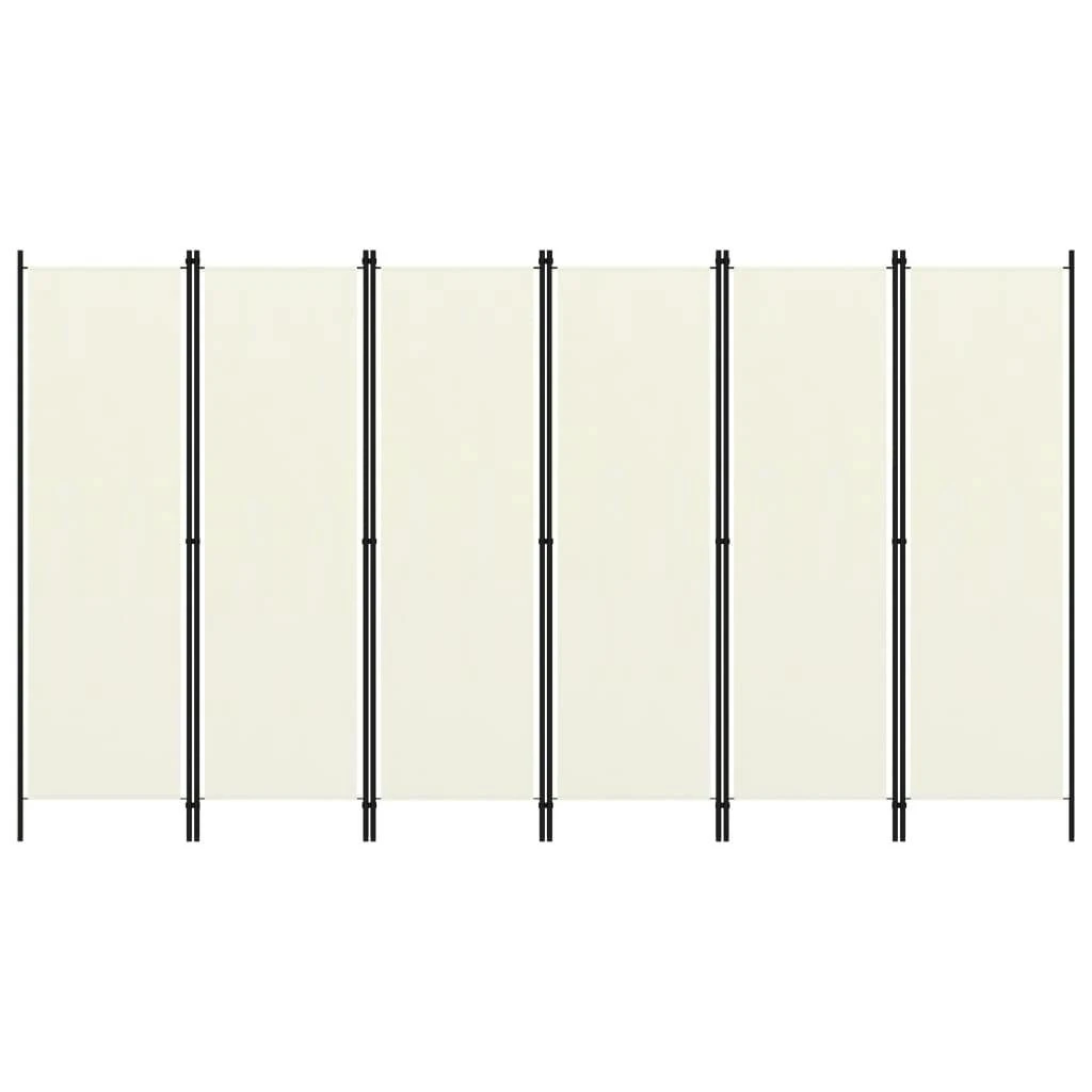 VidaXL 1-tlg. Raumteiler Cremeweiß 175x180 Cm 7 VidaXL 1-tlg. Raumteiler Cremeweiß 175x180 Cm – Bild 5