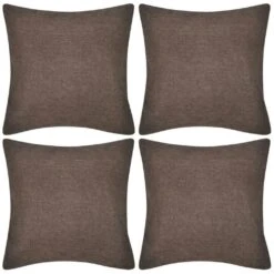VIDAXL 4 Kissenbezüge Anthrazit Leinenoptik 80 X 80 Cm -VidaXL 667794b9 bf66 4dd1 a4fb 87c2bc3ea314