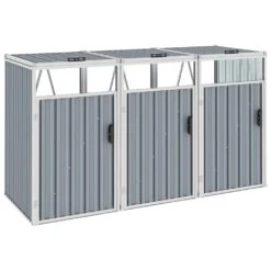 VidaXL Mülltonnenbox Für 3 Mülltonnen Grün 213×81×121 Cm Stahl 12 VidaXL Mülltonnenbox Für 3 Mülltonnen Grün 213×81×121 Cm Stahl -VidaXL 68029342 947e 4c8a b277 ba5e656df758 1
