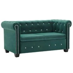 VidaXL Chesterfield Sofa 2-Sitzer Samtbezug 146 X 75 X 72 Cm Lila -VidaXL 69bd96ce 508d 4e94 bcde f70963ca3549 1