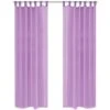 VidaXL Vorhänge Aus Voile 2 Stk. Mit Schlaufen 140 X 225 Cm Lila -VidaXL 6b612bb8 e9c6 41ea ba56 a76ca9872f26