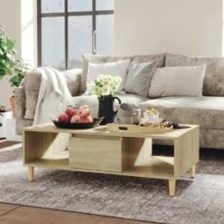 VidaXL Couchtisch Sonoma-Eiche 100x60x42 Cm Holzwerkstoff -VidaXL 6bee0e7d 6fc9 44a6 8d2a 4cffc2c66fac 1