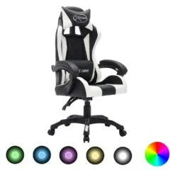 VidaXL Gaming-Stuhl Mit RGB LED-Leuchten Gold Und Schwarz Kunstleder -VidaXL 6e5590c4 4c6c 4822 9d4c ea615ad2e523 5
