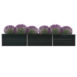VidaXL Garten-Hochbeet Anthrazit 160 X 40 X 45 Cm Verzinkter Stahl -VidaXL 71422bc5 fbfe 4a72 9371 336b05602d5e 1