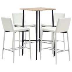 VidaXL 5-tlg. Bar-Set Kunstleder Weiß 13 VidaXL 5-tlg. Bar-Set Kunstleder Weiß -VidaXL 79e2f1d6 08c7 4d1a b4db 3ca15cc912c9