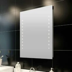VidaXL LED-Badspiegel Mit Touch-Sensor Und Zeitanzeige 80×60 Cm -VidaXL 7a1a9a74 2c12 4182 98b2 8e703c018375