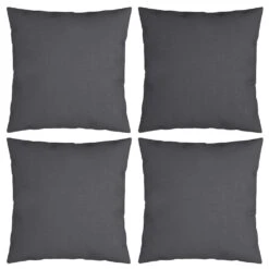 VidaXL Sofakissen 4 Stk. Anthrazit 40x40 Cm Stoff