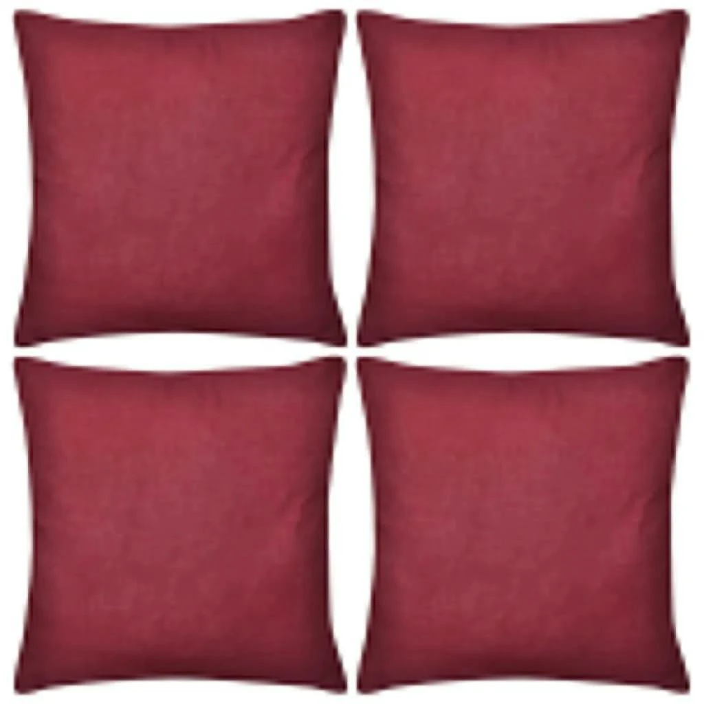 VIDAXL 4 Graue Kissenbezüge Baumwolle 50 X 50 Cm 8 VIDAXL 4 Graue Kissenbezüge Baumwolle 50 X 50 Cm – Bild 6