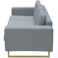 VidaXL 3-Sitzer Sofa Stoff Hellgrau -VidaXL 7ff2d080 9c08 42b1 8c95 74c430fb37fc