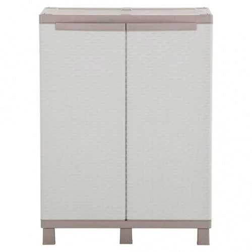 Lagerschrank Mit 2 Türen V6 | VidaXL : Farbe - Hellgrau Und Beige 3 Lagerschrank Mit 2 Türen V6 | VidaXL : Farbe - Hellgrau Und Beige