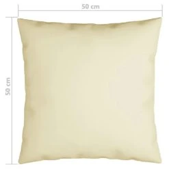 VidaXL Sofakissen 4 Stk. Cremeweiß 50x50 Cm Stoff -VidaXL 894cc1a0 925d 4a66 9f8b f3390b72144e