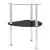 VidaXL Beistelltisch Mit 2 Ablagen Transparent 38x38x50 Cm Hartglas -VidaXL 8b33fca2 86e5 456c 8039 2afdc9d6cbff