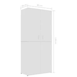 VidaXL Schuhschrank Weiß 80×39×178 Cm Spanplatte 15 VidaXL Schuhschrank Weiß 80×39×178 Cm Spanplatte -VidaXL 8d0e215e 04f3 48b1 953a 8fcd571aefa0