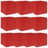VidaXL Aufbewahrungsboxen 10 Stk. Rot 32×32×32 Cm Stoff -VidaXL 8d5361be 8d8f 4898 af4f 18a25574c960 1