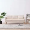 VidaXL 3-Sitzer-Sofa Stoff Cremeweiß 2 VidaXL 3-Sitzer-Sofa Stoff Cremeweiß -VidaXL 8e9259ee 2831 4539 bdb4 e41e9abaa550