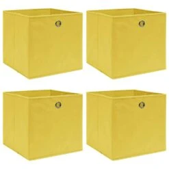 VidaXL Aufbewahrungsboxen 10 Stk. Gelb 32×32×32 Cm Stoff -VidaXL 8fcaf371 9c81 42e8 b468 5ef17c98b988