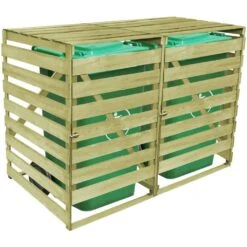VidaXL Mülltonnenbox Für 2 Tonnen 240 L Imprägniertes Holz 14 VidaXL Mülltonnenbox Für 2 Tonnen 240 L Imprägniertes Holz -VidaXL 90975a42 e8a0 483e 9c48 ecc7e33fe27f