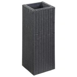 VidaXL Garten-Hochbeet 80x25x40cm Poly Rattan Schwarz -VidaXL 92116c75 c5de 4a1c a45a 75ddeed674c0 1