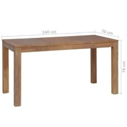 VidaXL Esstisch Massivholz Teak Mit Natürlichem Finish 140×70×76 Cm 14 VidaXL Esstisch Massivholz Teak Mit Natürlichem Finish 140×70×76 Cm -VidaXL 9438d8be c38f 483b 950f 459b73337249