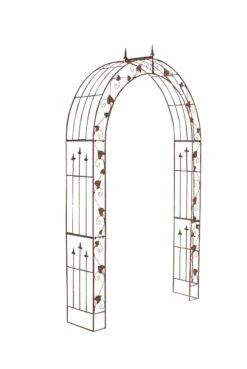 VidaXL Garten-Rosenbogen Antik-Braun Eisen : Größe - 3 X 3 X 2.5 M -VidaXL 979187ce 34a2 4a85 9fd6 f7b4cb2adcab