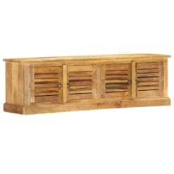 VidaXL Aufbewahrungsbank Mangoholz Massiv Echtleder 120x36x36 Cm -VidaXL 9de26a30 7a5d 429d 9da4 968b920972e4