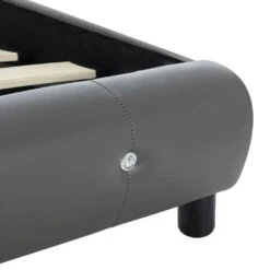 VidaXL Bett Mit Memory-Schaum-Matratze Grau Kunstleder 90×200cm -VidaXL 9e50e3d7 6ec1 4c13 acb2 50fa5fc04a47