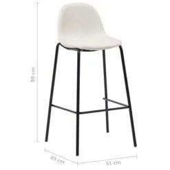 VidaXL Barhocker 4 Stk. Creme Stoff -VidaXL a05c7152 a6a4 4fd5 9fe8 85c2e1f55785
